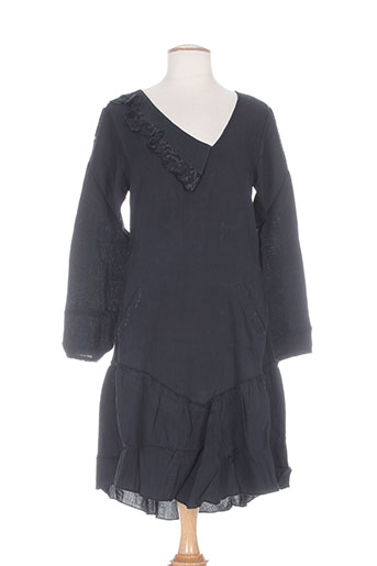 nid d'abeille robes femme de couleur noir