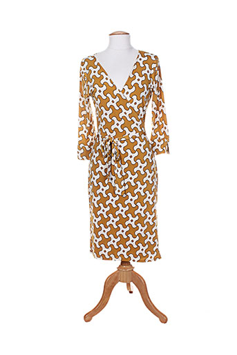 lonkel robes femme de couleur jaune