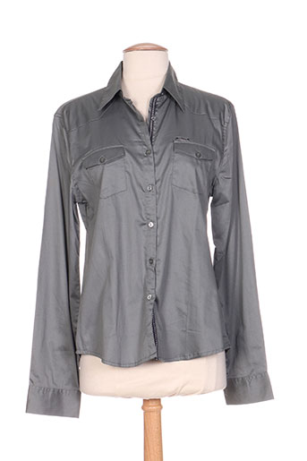 carla kops chemises femme de couleur gris