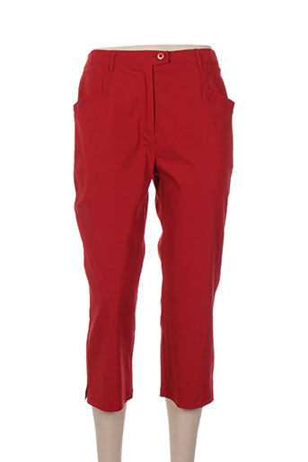 telmail pantacourts femme de couleur rouge