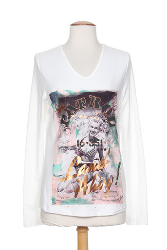 les filles de neaux t-shirts femme de couleur blanc