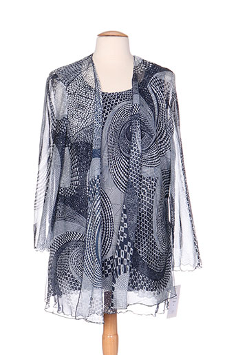 jean delfin gilets femme de couleur bleu