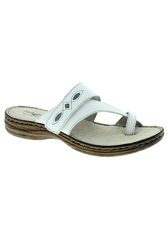 natureva chaussures femme de couleur blanc