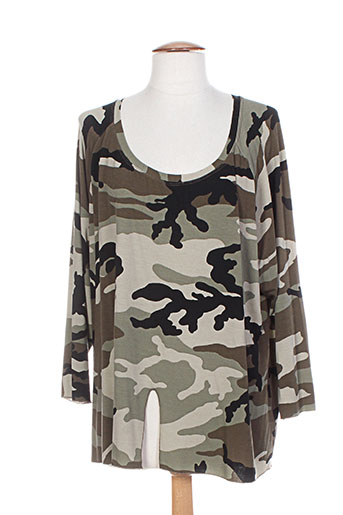 xxla femme t-shirts femme de couleur vert