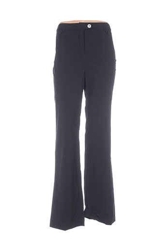 lauren vidal pantalons femme de couleur noir