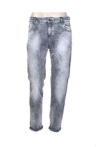 maryley jeans femme de couleur gris