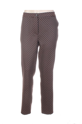 lauren vidal pantalons femme de couleur rouge