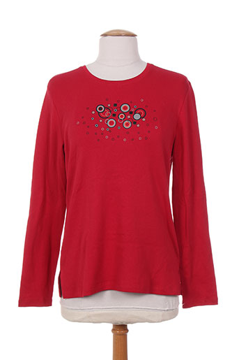 gd t-shirts femme de couleur rouge