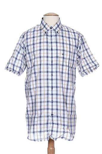 jean chatel chemises homme de couleur bleu