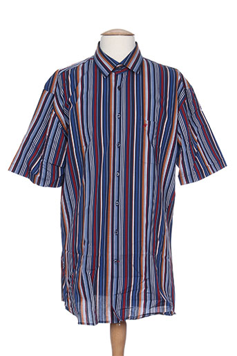 jean chatel chemises homme de couleur bleu