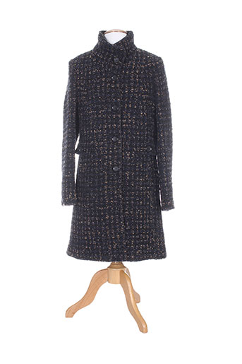lebek manteaux femme de couleur bleu