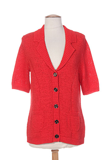 rabe gilets femme de couleur rouge