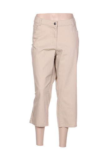lebek pantacourts femme de couleur beige