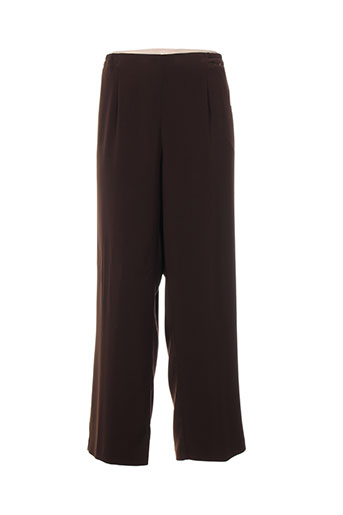 charles lorens pantalons femme de couleur marron