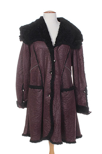 o.k.s manteaux femme de couleur rouge