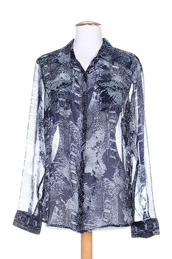 ddp chemises femme de couleur bleu