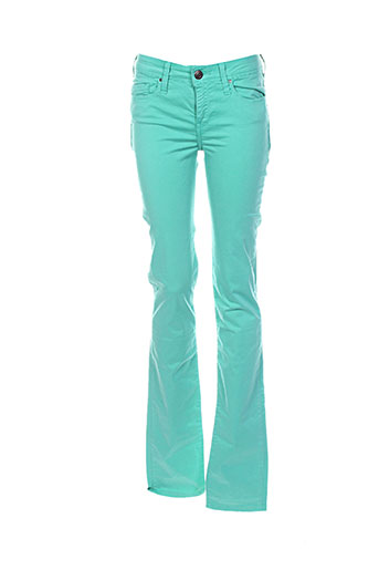 teddy smith pantalons fille de couleur vert