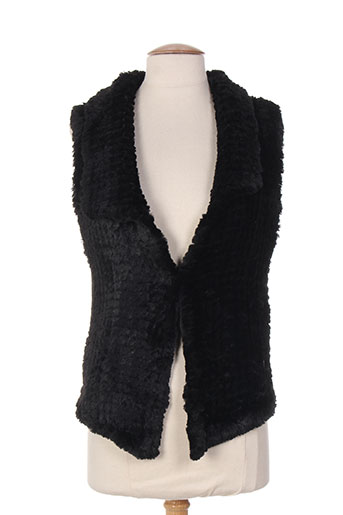 intown gilets femme de couleur noir