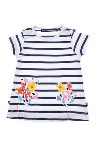 week end a la mer t-shirts fille de couleur bleu