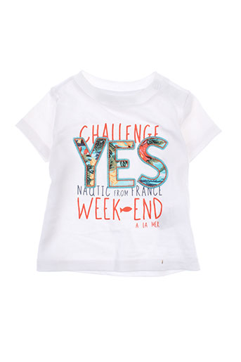 week end a la mer t-shirts garçon de couleur blanc