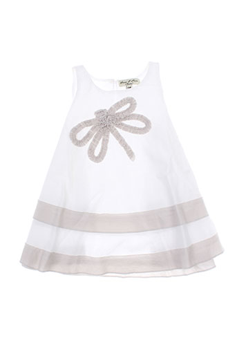 eliane et lena robes fille de couleur blanc