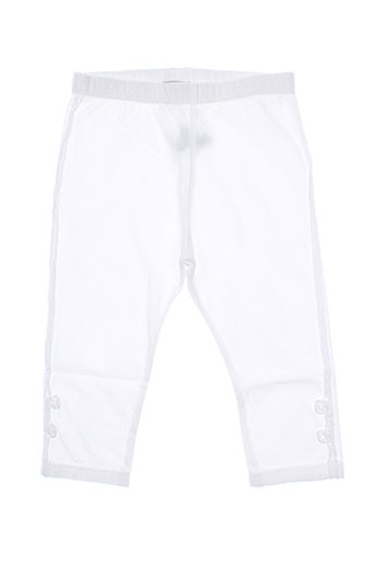 taille 0 pantalons fille de couleur blanc