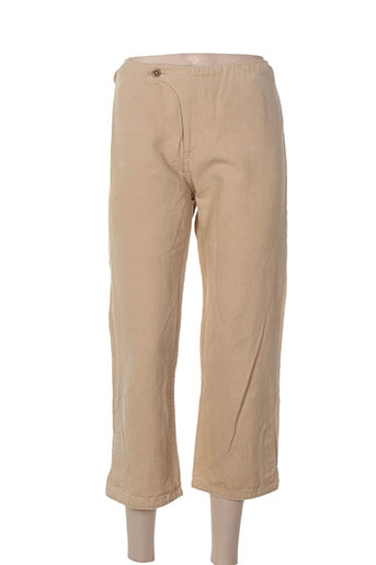casagrande pantacourts femme de couleur beige