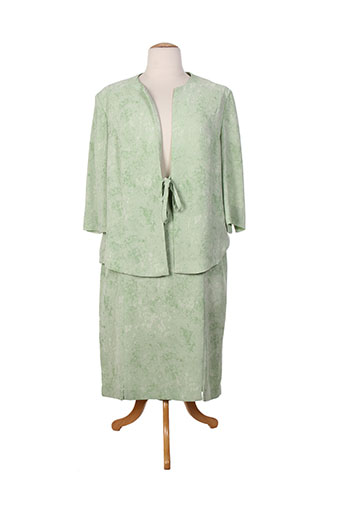 coutureine ensemble femme de couleur vert