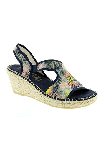 la maison de l'espadrille chaussures femme de couleur bleu