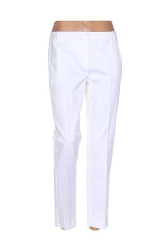 i blues pantalons femme de couleur blanc