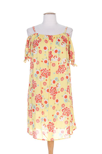 jad robes femme de couleur jaune
