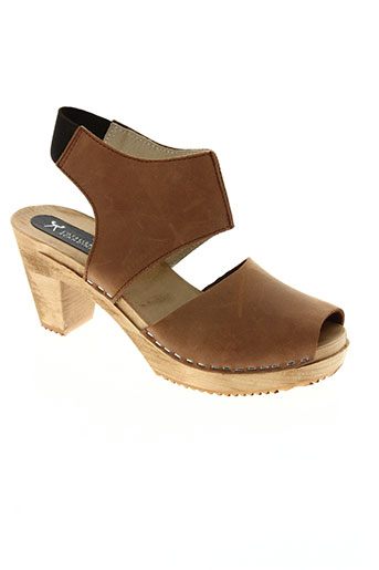 l'atelier scandinave chaussures femme de couleur marron
