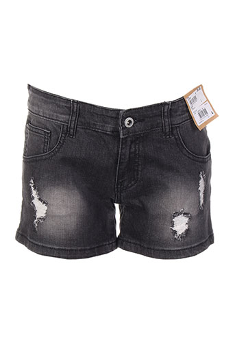 beckaro shorts / bermudas fille de couleur noir