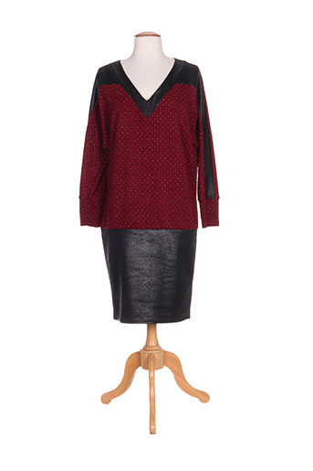 filles a suivre robes femme de couleur rouge