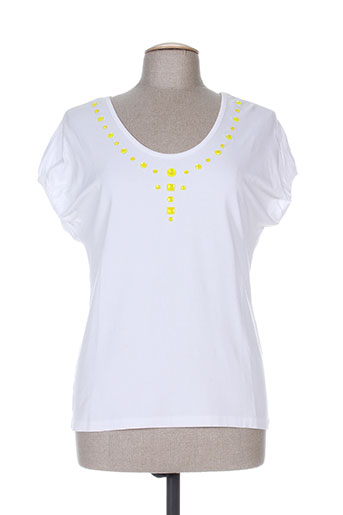 nathalie chaize t-shirts femme de couleur blanc