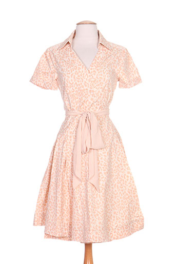 zoe la fee robes femme de couleur orange