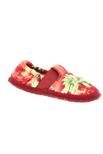 giesswein chaussures fille de couleur rouge