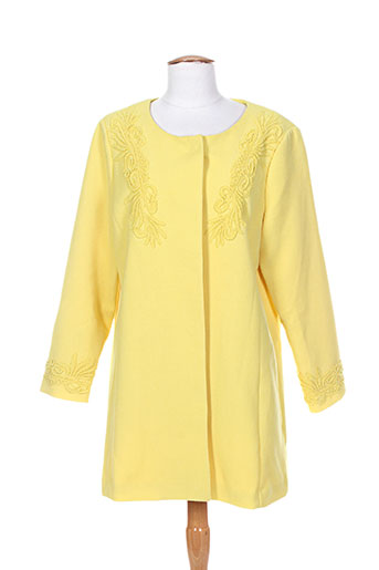 darling manteaux femme de couleur jaune