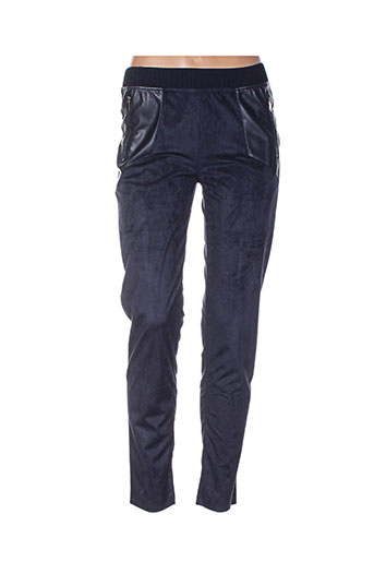 laura jo pantalons femme de couleur bleu