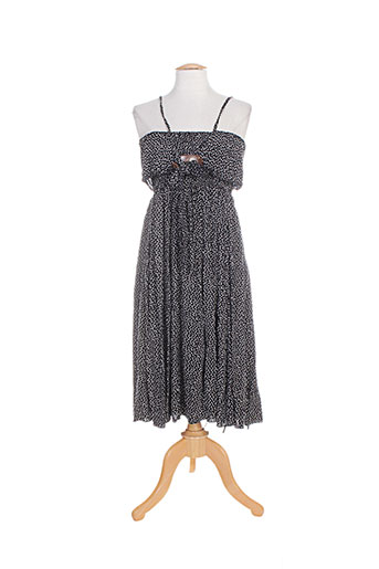 coton du monde robes femme de couleur noir