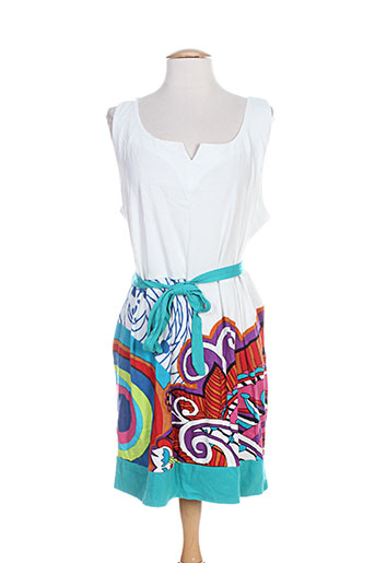 coton du monde robes femme de couleur blanc