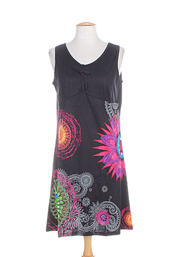 coton du monde robes femme de couleur noir