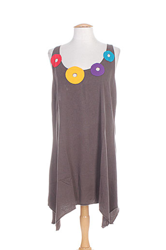 coton du monde robes femme de couleur marron