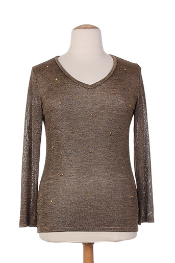 leslie pulls femme de couleur beige