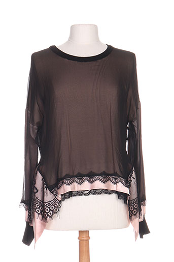 tricot chic tuniques femme de couleur noir