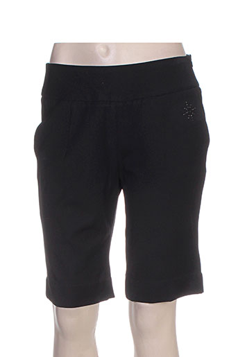 lucchini shorts / bermudas femme de couleur noir