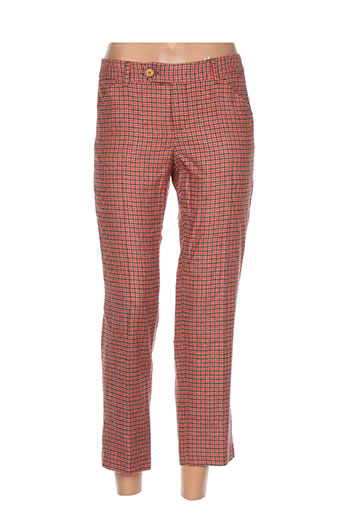 quiet pantacourts femme de couleur orange