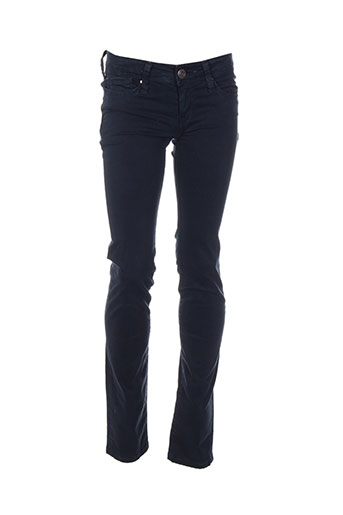 teddy smith pantalons fille de couleur bleu