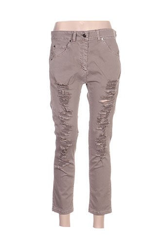relish pantacourts femme de couleur gris