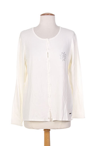 felino gilets femme de couleur blanc